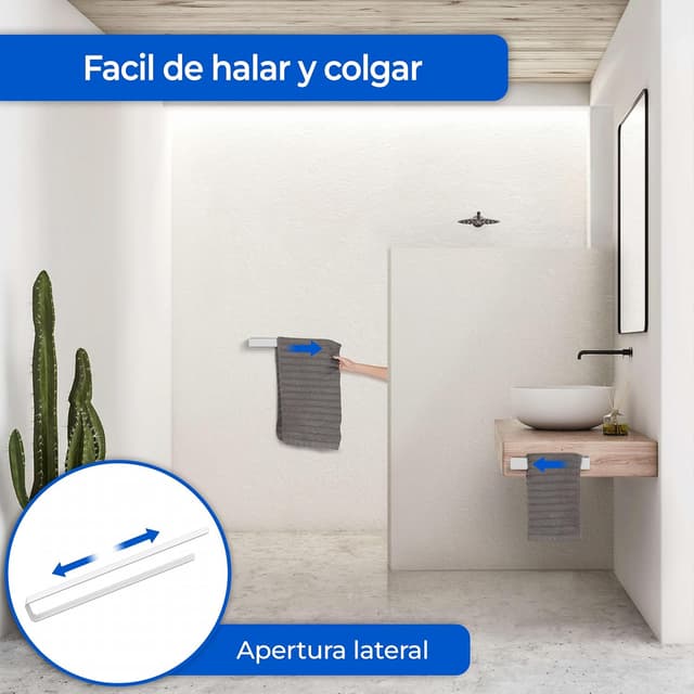 Thumbnail 2 de LIEBHEIM Toallero sin taladrar, cinta TESA, aluminio cepillado