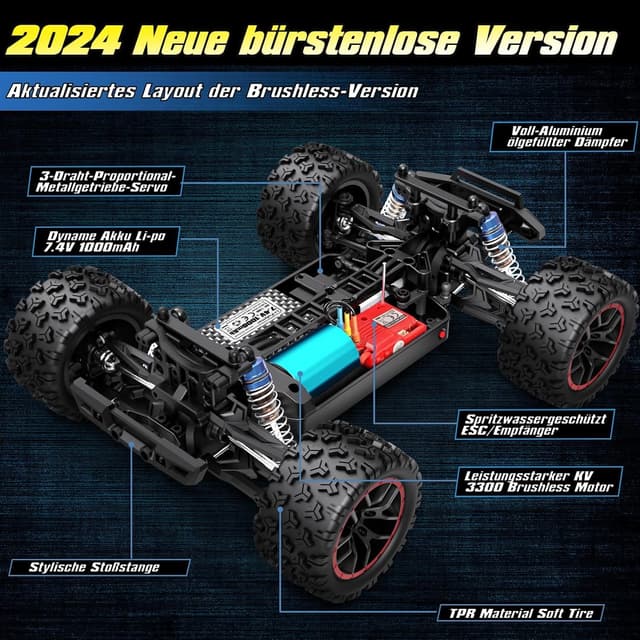 Thumbnail 5 de HAIBOXING 1:18 ferngesteuertes Auto 2,4 GHz All Terrain Monster 48+ km/h