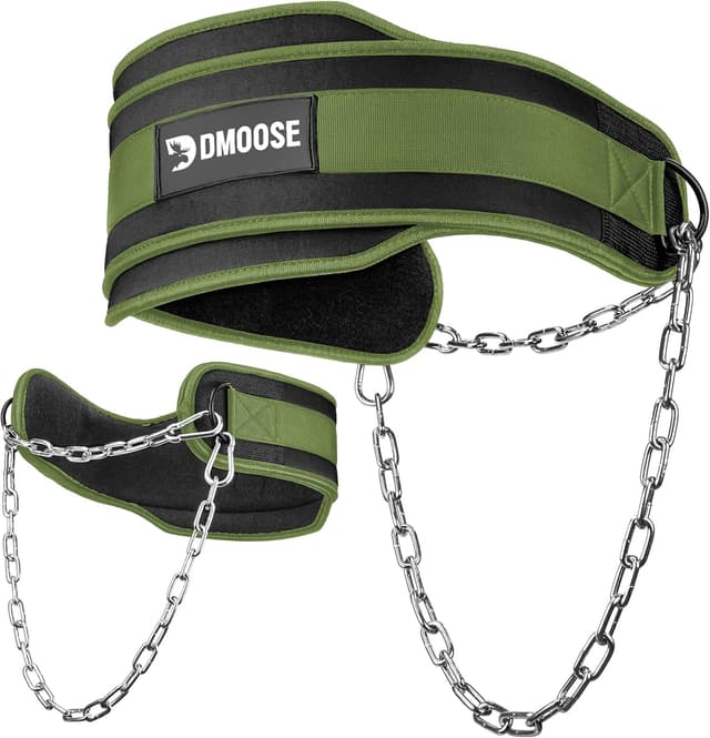 Detalle de DMoose Fitness dip belt 36 inch chain
