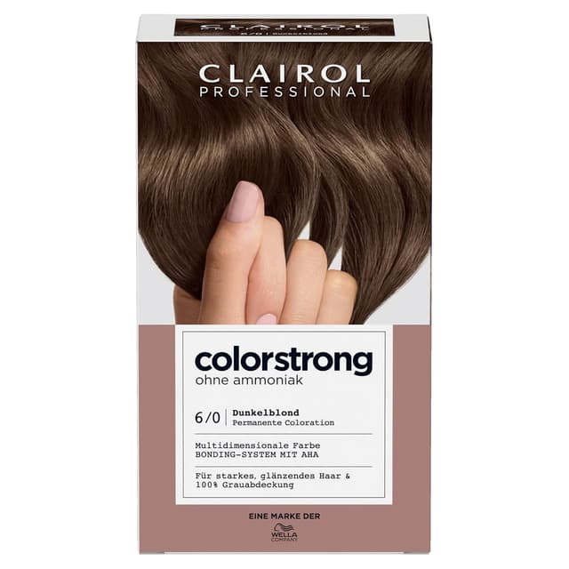 Detalle de Clairol Professional colorstrong dauerhafte Farbe 6/0 Dunkelblond mit AHA-Bonding-System (ohne Ammoniak)