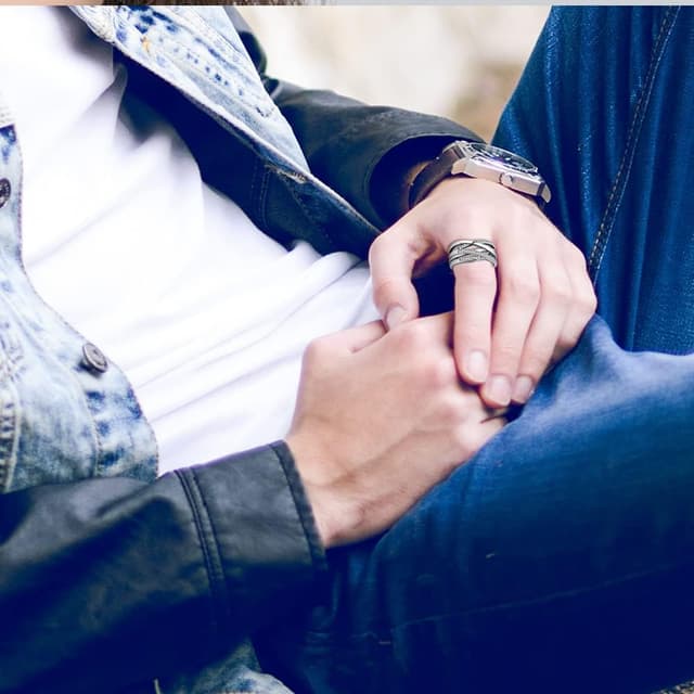 Detalle 2 de KUNSIR 925 Sterling Silber Liebesknoten Ring R1