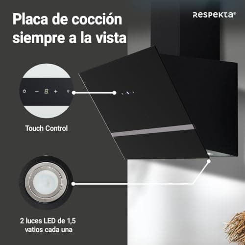 Thumbnail 2 de Respekta CH24080SM Campana inclinada 80 cm, 52–63 dB