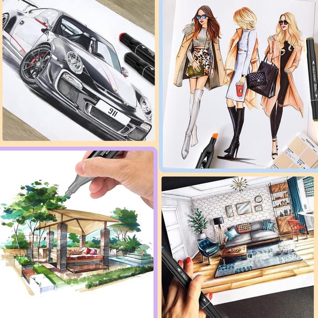 Detalle de Vallteng Graphic Marker Pen 40 colours