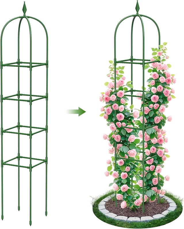 Detalle de MQHUAYU treillis obélisque jardin 180 cm