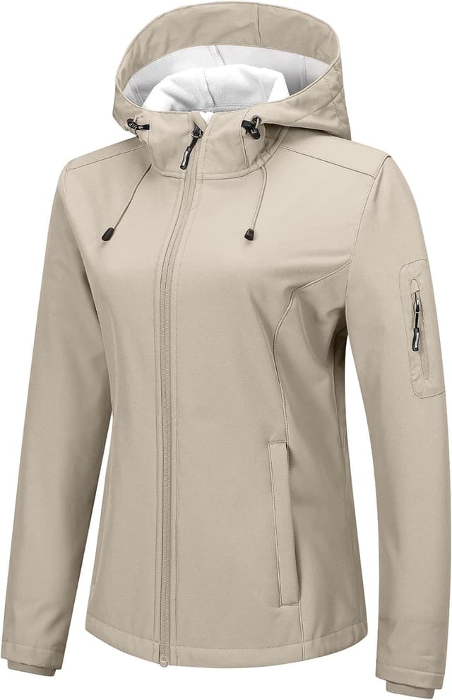 Thumbnail 6 de Outdoor Ventures Damen Softshelljacke wasserdicht & atmungsaktiv mit Kapuze – Übergangs- und Wetterschutzjacke
