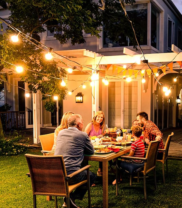 Detalle de Seklin outdoor string lights 20m LED