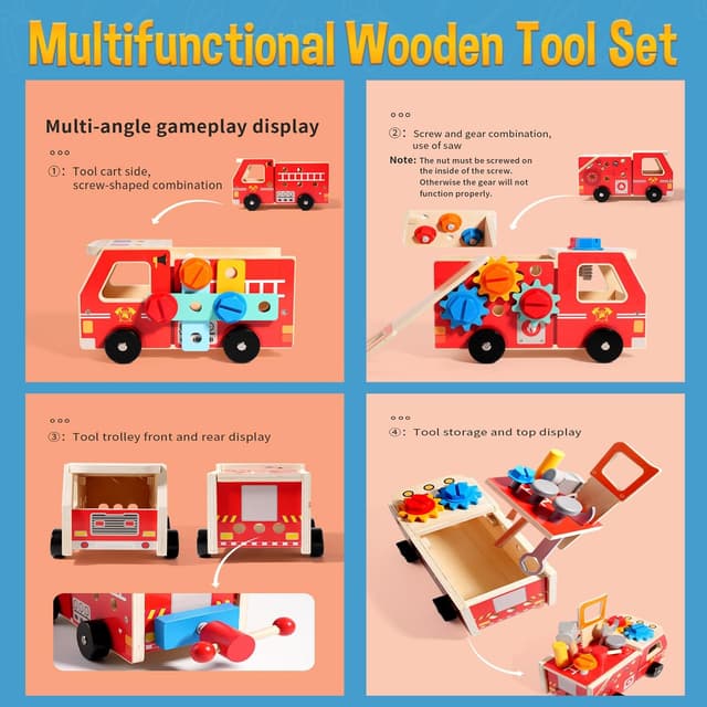 Thumbnail 6 de Kinder Werkzeugkoffer Holzspielzeug ab 2