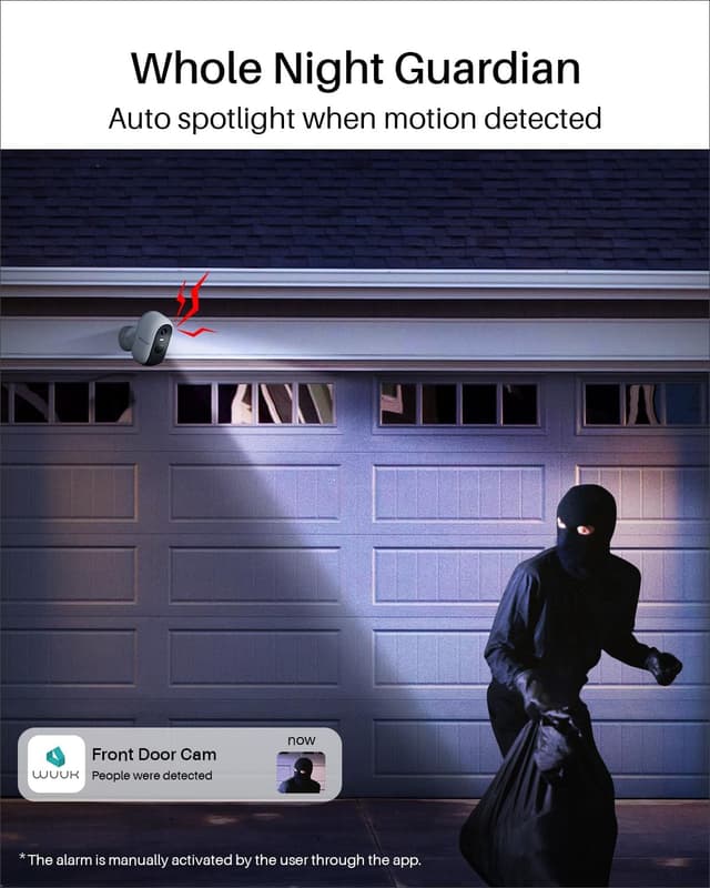 Detalle 2 de WUUK 2K wireless security camera kit