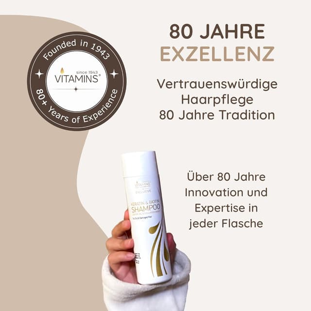Detalle de Vitamins Keratin Shampoo mit Biotin