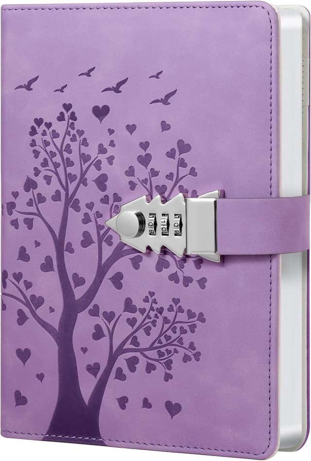 Thumbnail 6 de Herzförmiges Tagebuch mit Schloss A5