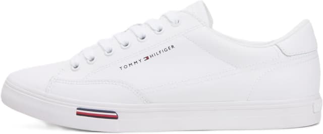 Detalle de Tommy Hilfiger Vulc Core RWB Long Lace in pelle, basso da uomo (FM0F/…)