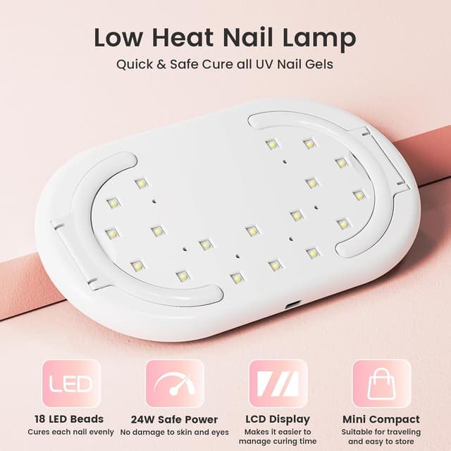 Detalle de LASONAS UV LED nail lamp 24W cure light