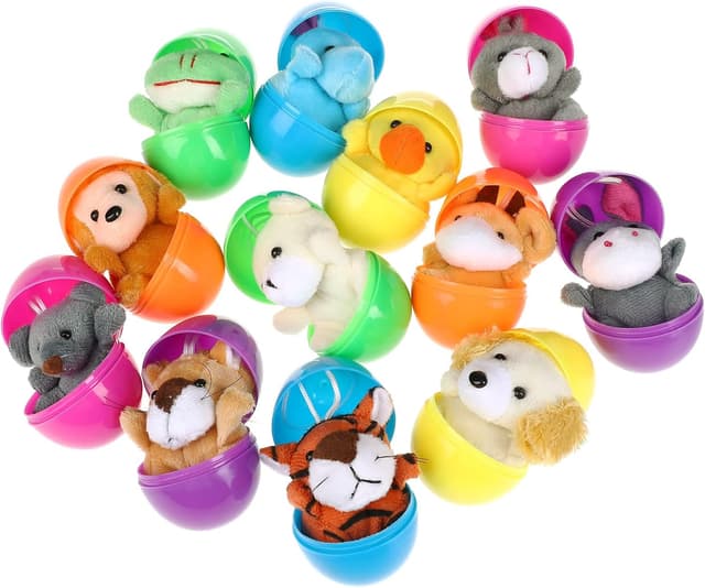 Detalle de BILLMOSS Easter eggs with plush, 12 pack