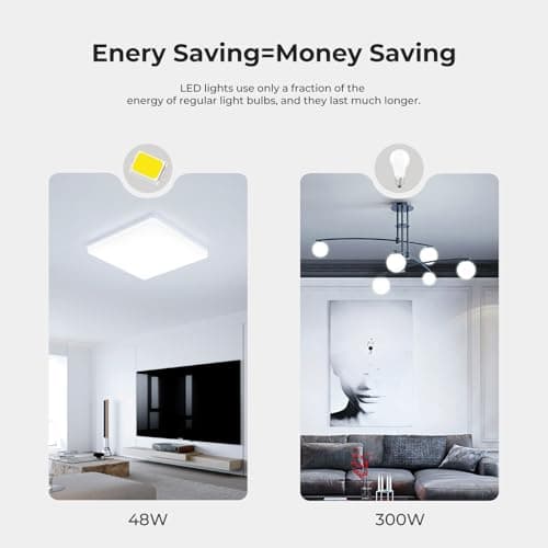 Detalle 2 de Kuwork plafón LED 48 W 4800 lm 6500K