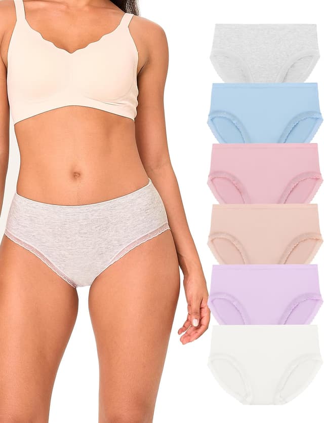 Thumbnail 2 de Bamboo Cool Women's Mid-Waisted Briefs ⚙