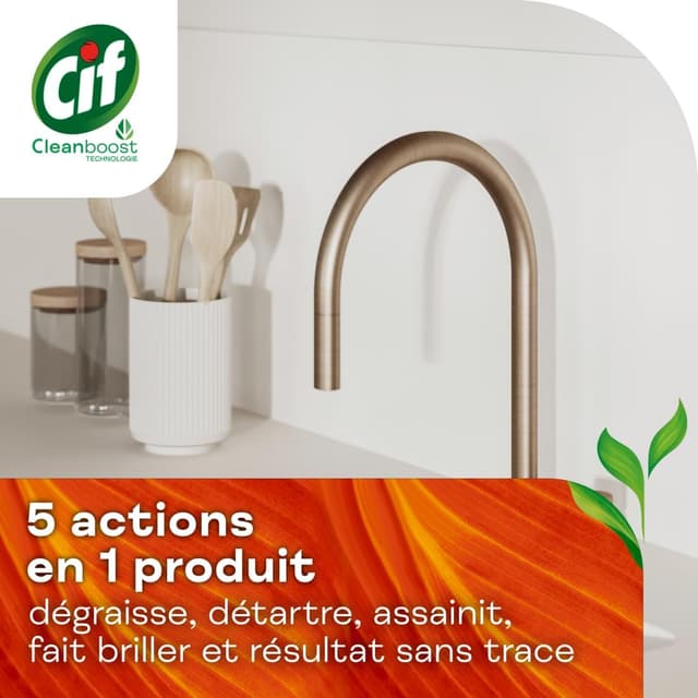 Detalle 2 de CIF Spray nettoyant 5 en 1 750 ml