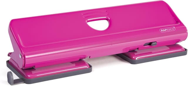 Detalle de Rapesco 1054 720 4‑Fach Metalllocher 22 Blatt