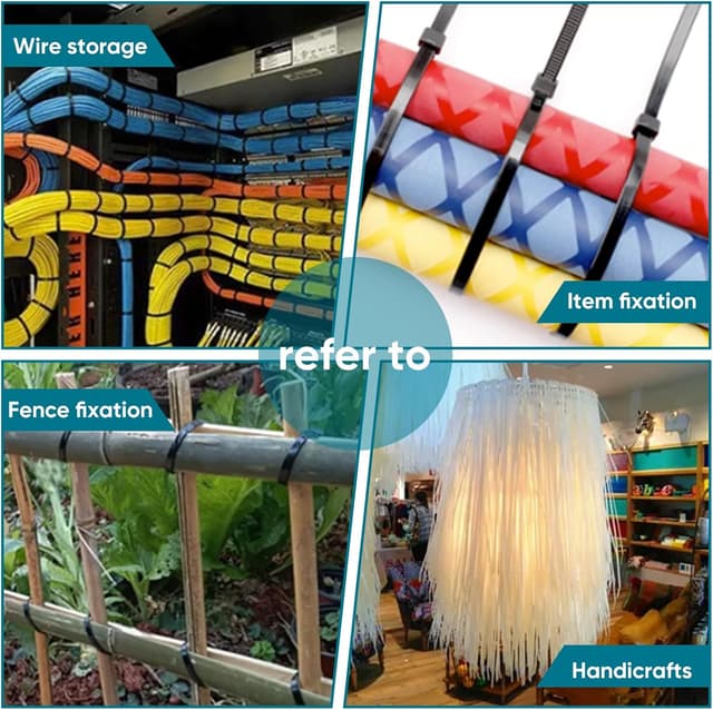 Thumbnail 6 de 1000 Stück Kabelbinder 200 mm x 3,6 mm