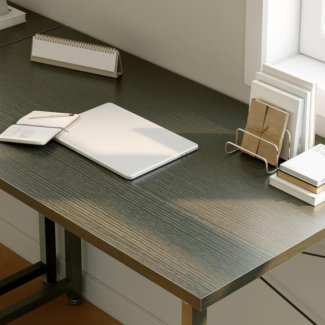 Thumbnail 6 de ODK Scrivania da ufficio 140x50 cm piccola per computer, finitura nero