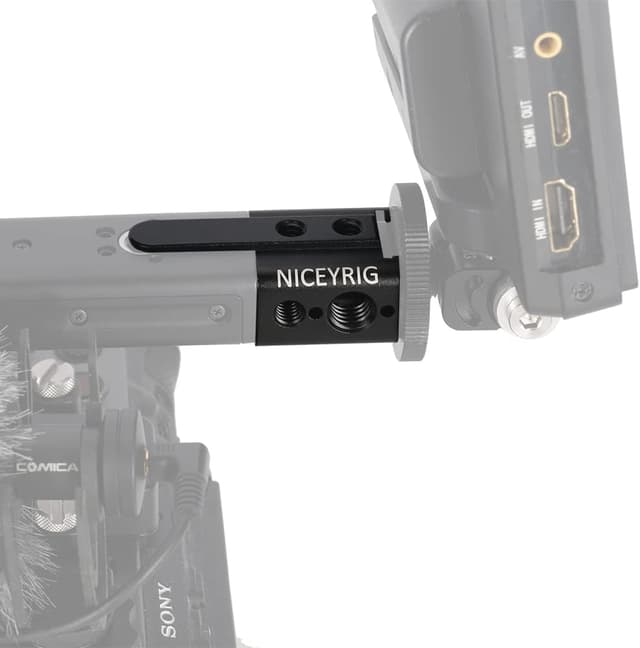 Detalle 2 de NICEYRIG XLR Handle Extension Rig for Sony FX3/FX30 (XLR handle extension, black)
