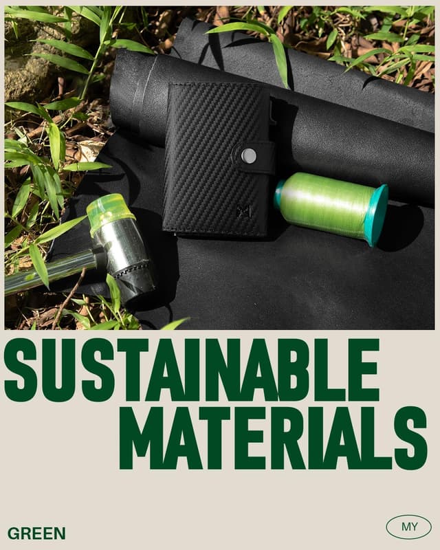 Detalle 2 de MYSHION Mens Wallet Carbon 3.8"