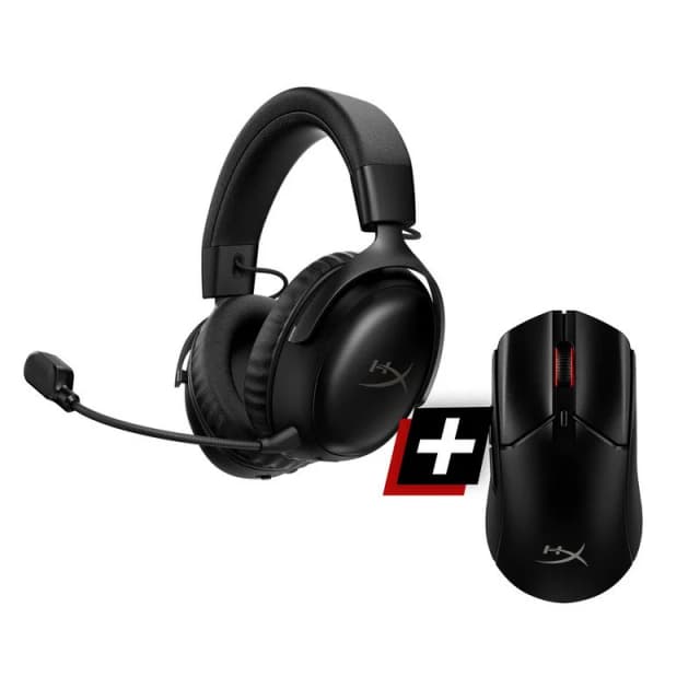 Detalle de HyperX Cloud III S auriculares inalámbricos + Pulsefire Haste 2 ratón 26.000 DPI