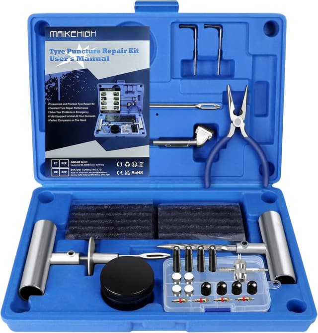 Thumbnail 6 de MAIKEHIGH Heavy Duty Tyre Puncture Repair Kit (Tubeless Plug Set) for Cars, ATV, Trucks, Tractor & Motorcycles