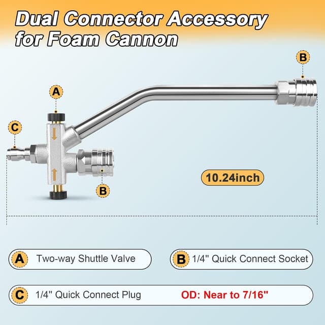 Thumbnail 6 de Prunarbo Foam Cannon Dual Connector
