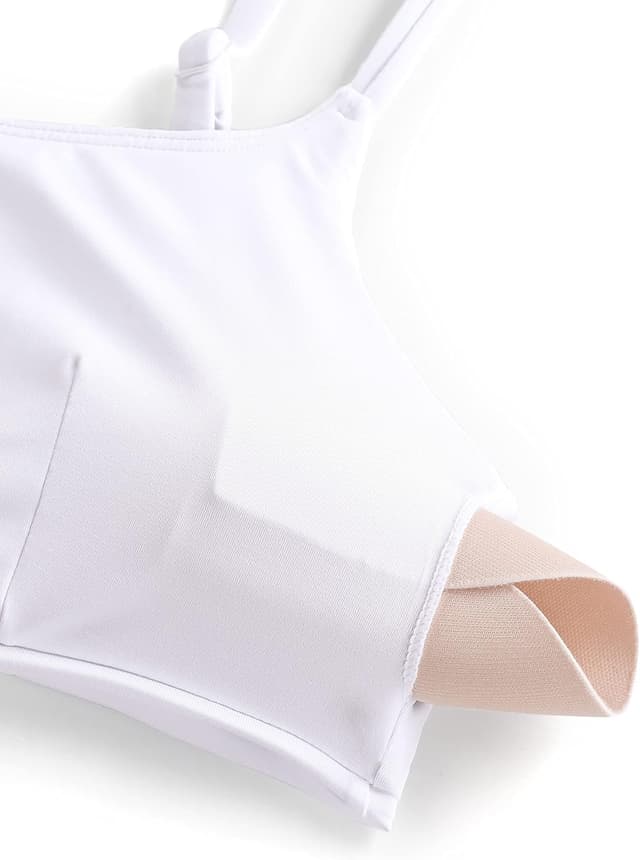 Detalle de Haut de bikini CRZ YOGA à bretelles spaghetti réglables et coussinets amovibles