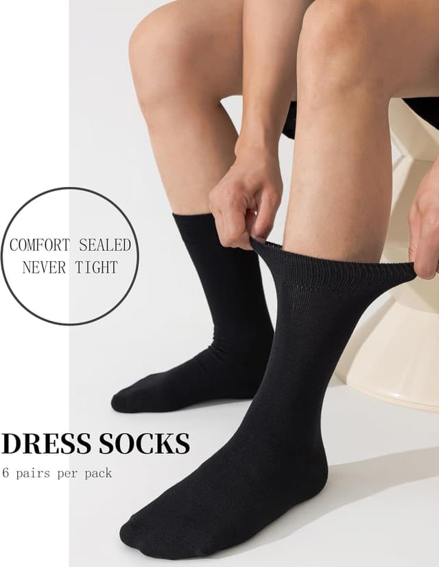 Detalle 2 de Bamboo mens socks 6 pairs for comfort