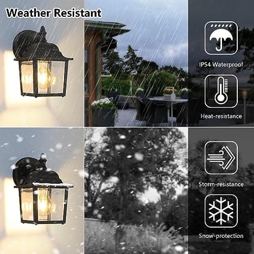 Detalle 1 de Comely Lámpara de Pared Exterior IP54 21 cm 🏮