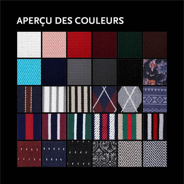 Detalle de DonDon Bretelles vintage étroites 2,5 cm pour hommes (avec 3 clips, forme en Y)