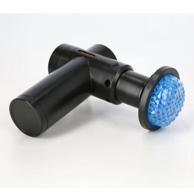 Detalle 2 de Klack pistola de masaje con compresión de calor o frío y 6 cabezales (negro)