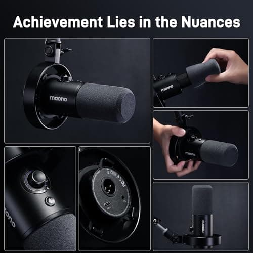 Thumbnail 7 de MAONO PD300X Micrófono para Podcast y Estudio 🎙