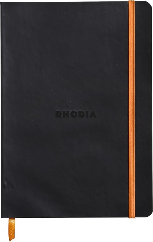 Detalle de RHODIA 117402C - Cuaderno Flexible A5 Negro 📓