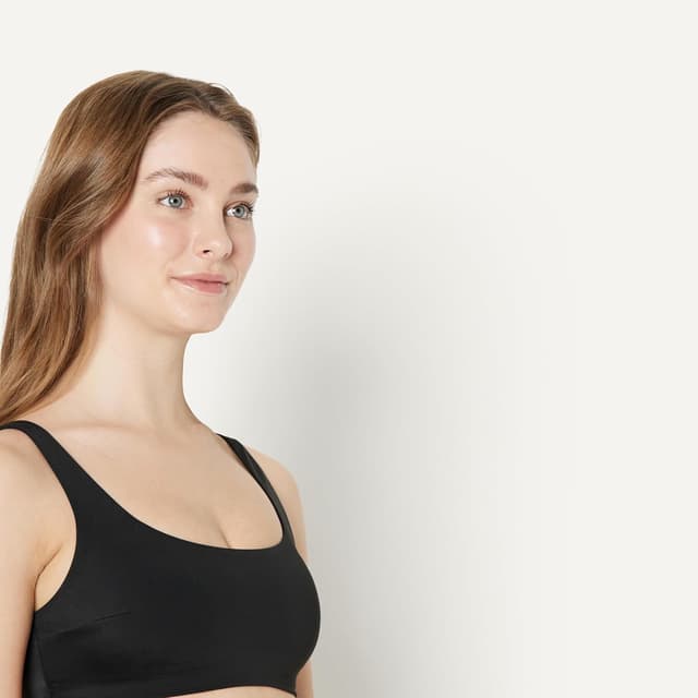 Detalle de Haut de bikini Amazon Essentials femme à col carré