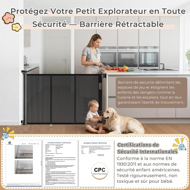 Detalle 2 de Ycozy Barrière de sécurité 200 cm