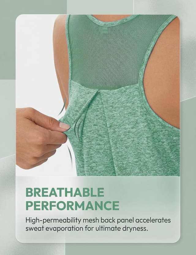 Detalle 2 de Débardeur sport femme Terecey sans manches en tissu mesh respirant