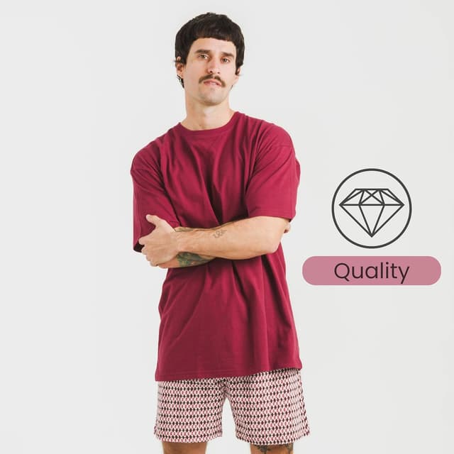 Detalle de TRAMAS+ Pyjama d’été pour homme en 100% coton (t-shirt manches courtes + short)