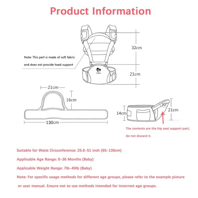 Thumbnail 6 de Bellababy Babytrage All-In-One Neugeborene ab Geburt 3 Tragepositionen