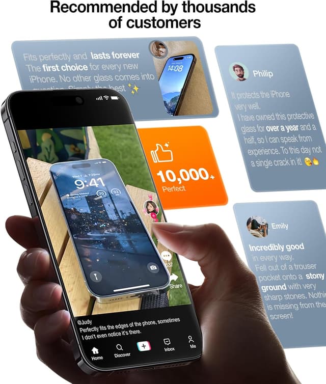 Thumbnail 6 de UltraGlass TOP 9H+ Armor for iPhone 15 Pro Screen Protector