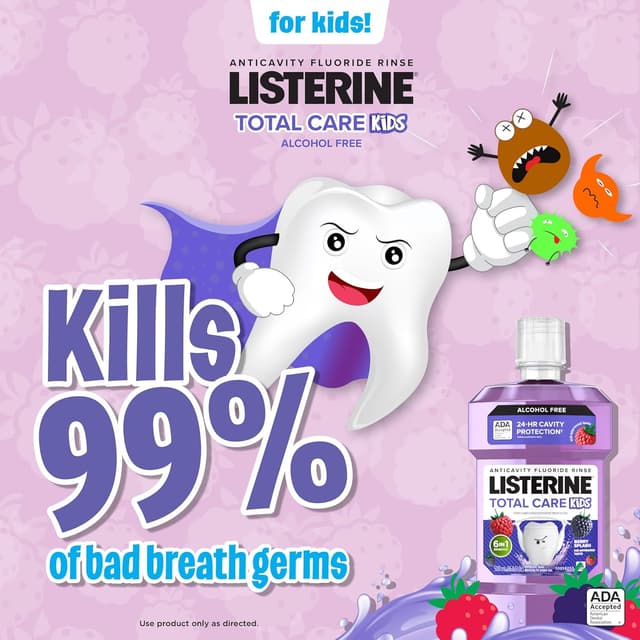 Thumbnail 4 de Listerine Total Care Kids 500 mL Mouthwash 📘