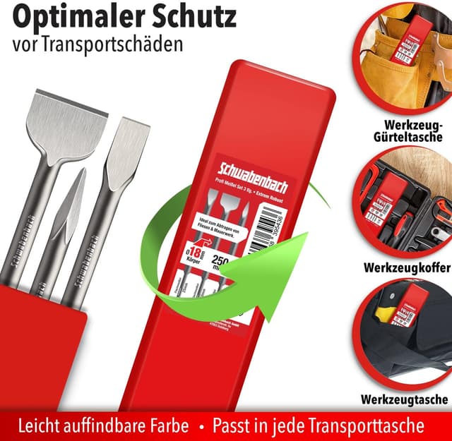 Thumbnail 6 de SCHWABENBACH scalpelli SDS Plus 250 mm 3 pz