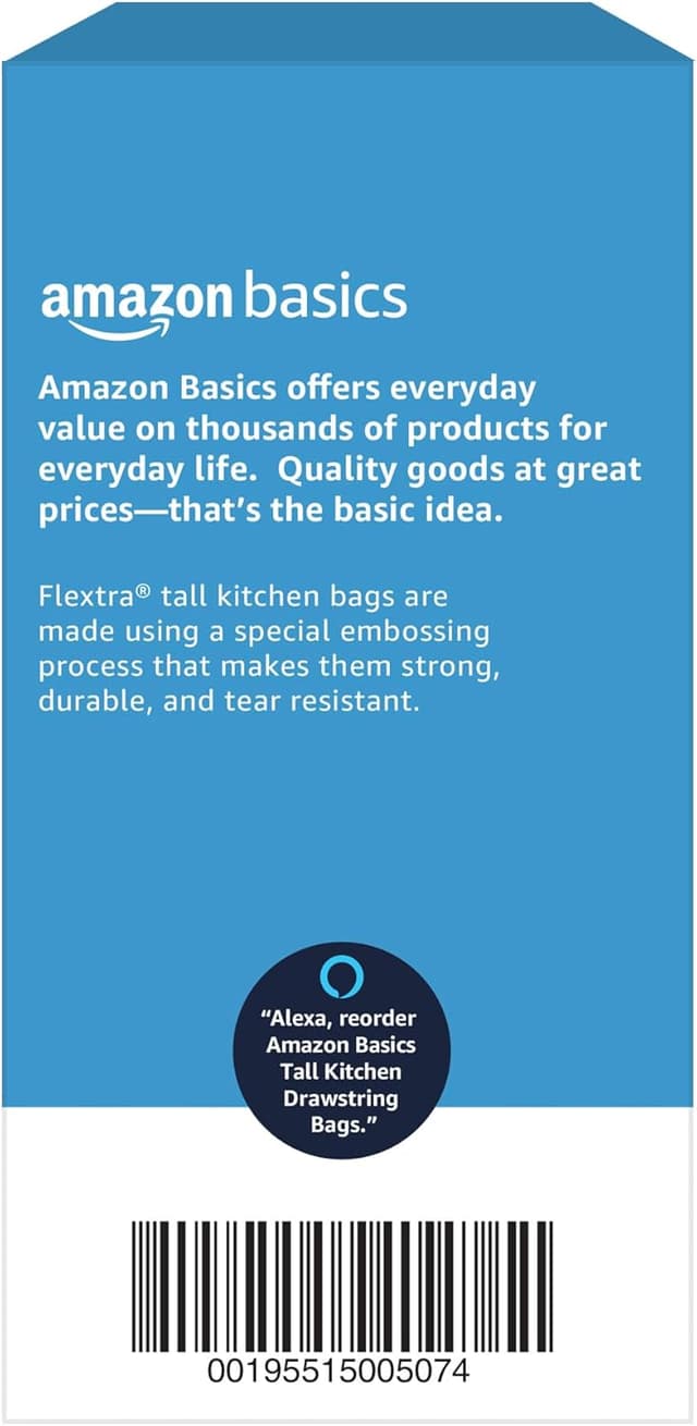 Thumbnail 5 de Amazon Basics Flextra Tall 13-Gallon Trash Bags ⚙