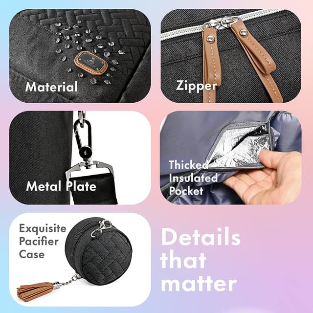 Detalle de Dikaslon Baby Changing Bag Large Nappy Bags