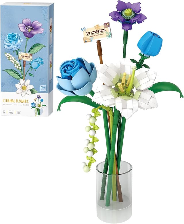 Detalle de MEIEST Flower Bouquet building blocks set