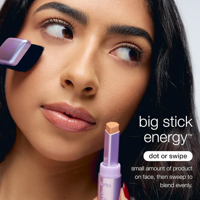 Detalle 1 de tarte Shape Tape Blur Concealer Stick Brush – Diamond-Head Seamless Blending for Dark Circles