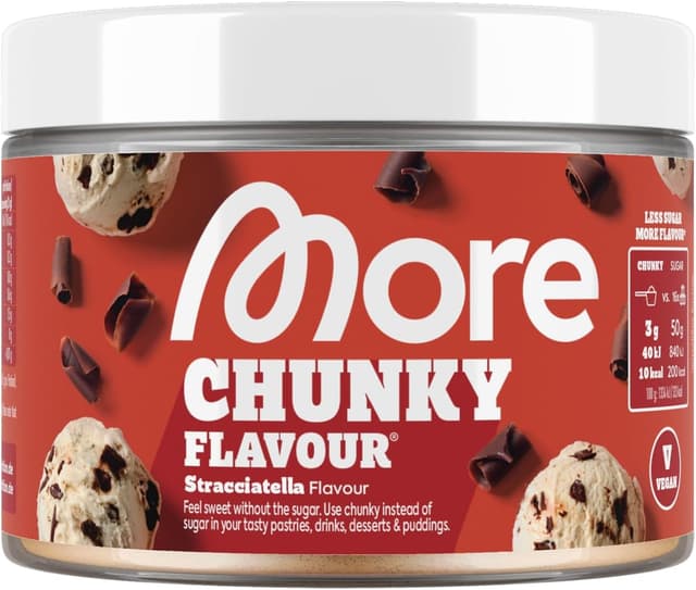 Imagen de MORE Chunky Flavour Stracciatella 150 g Geschmackspulver 🍫 en OfertitasTOP