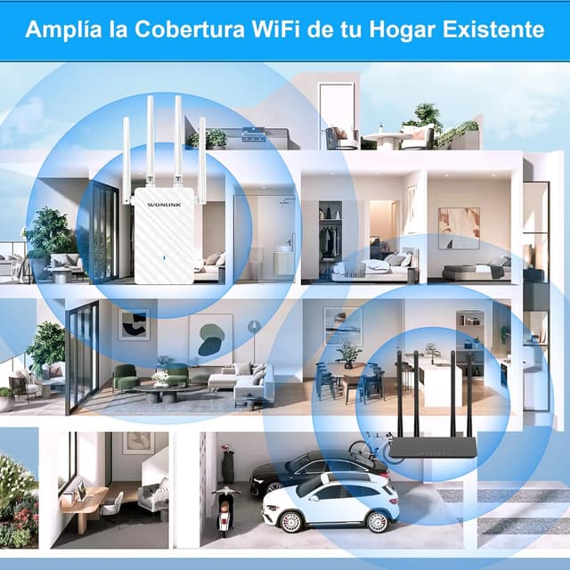 Detalle 2 de WONLINK Repetidor WiFi 1200 Mbps