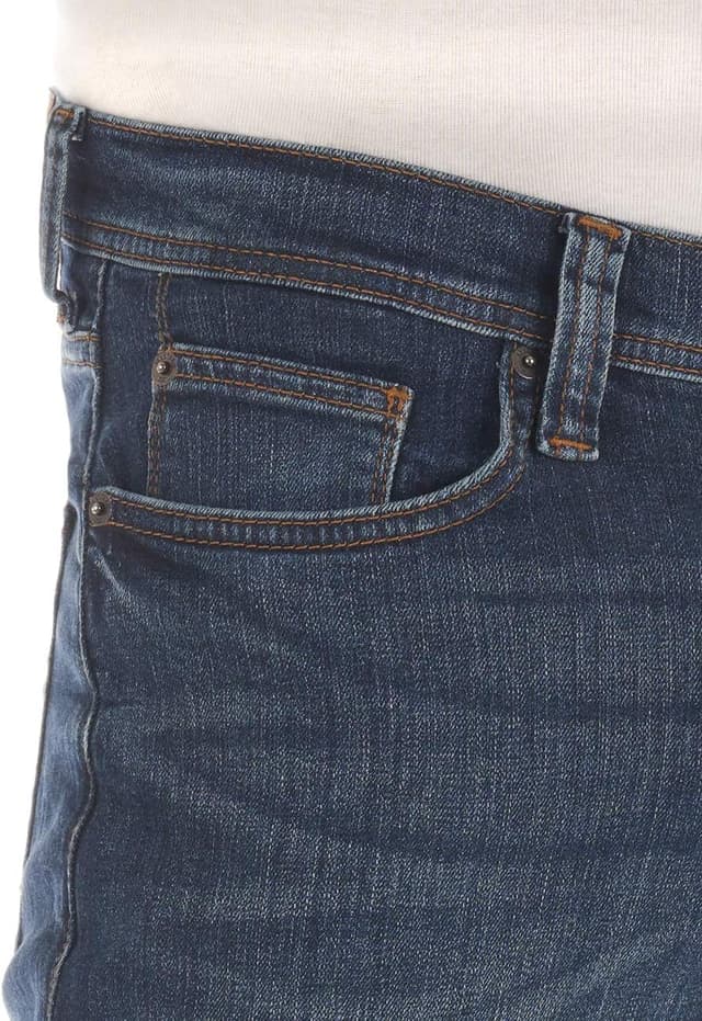 Detalle 1 de MUSTANG Herren Stretch Slim Fit Jeans „Vegas“ – Denim in Schwarz/Grau/Blau, Größen 30–44